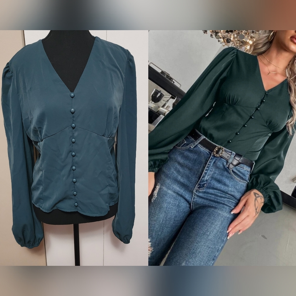 Button Front Blouse
